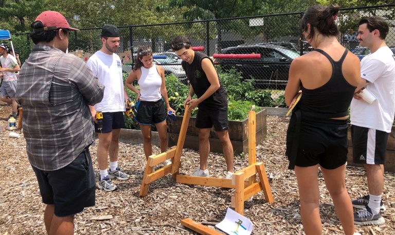 APEX team participating in Grow NYC at the McCarren Park Green Market